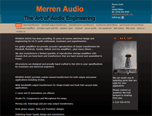 Tablet Screenshot of merrenaudio.com